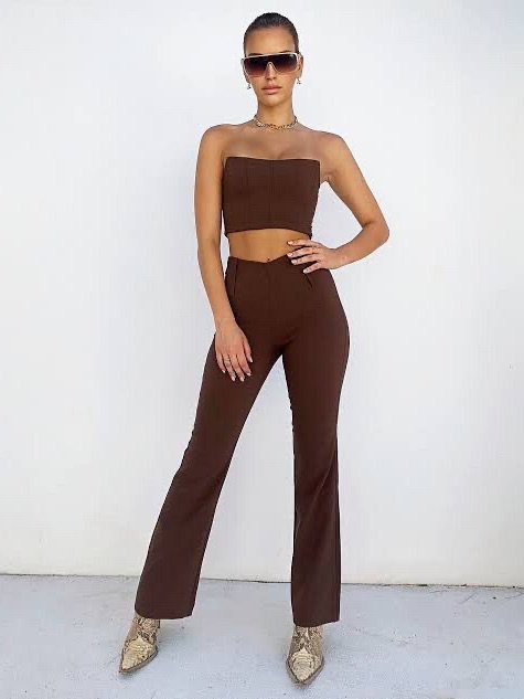Tiger Mist Teddie Pant - Chocolate